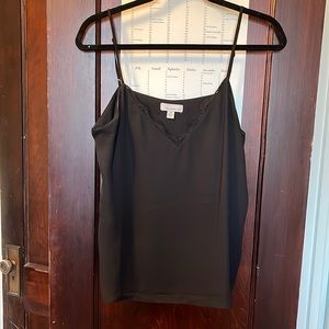 Allison Joy Delicate Lace Black Tank!